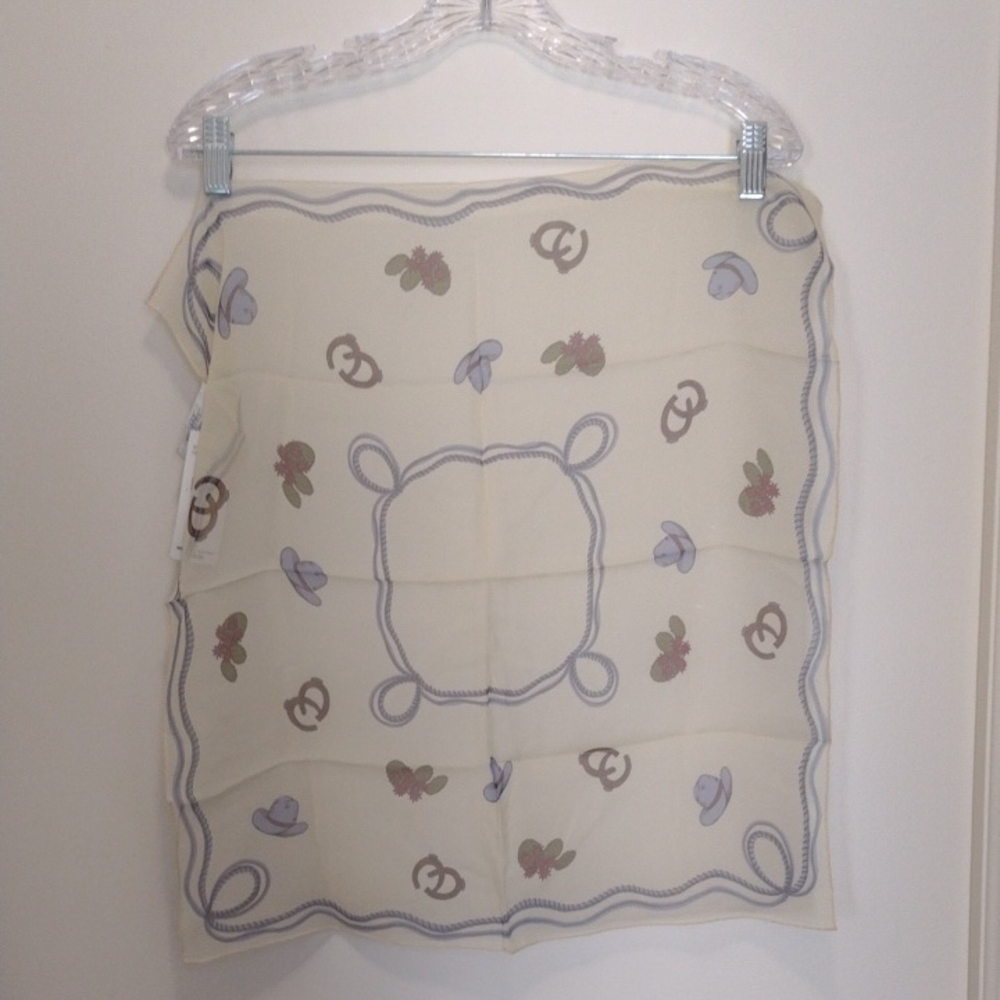 Collection XIIX Scarf With Cowboy Designs (J46)